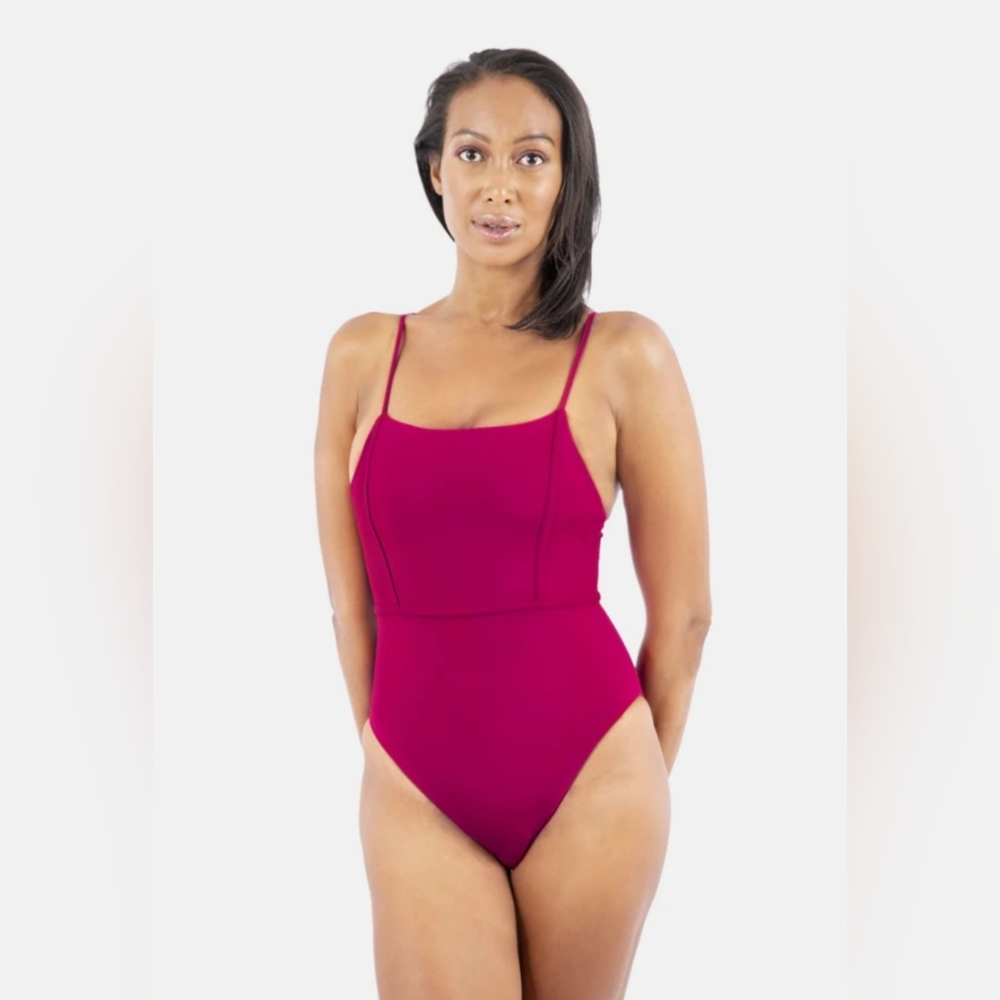 NWT 1 PEOPLE One-Piece Red Coral Byron Bay Swimsuit ( Size: XL)